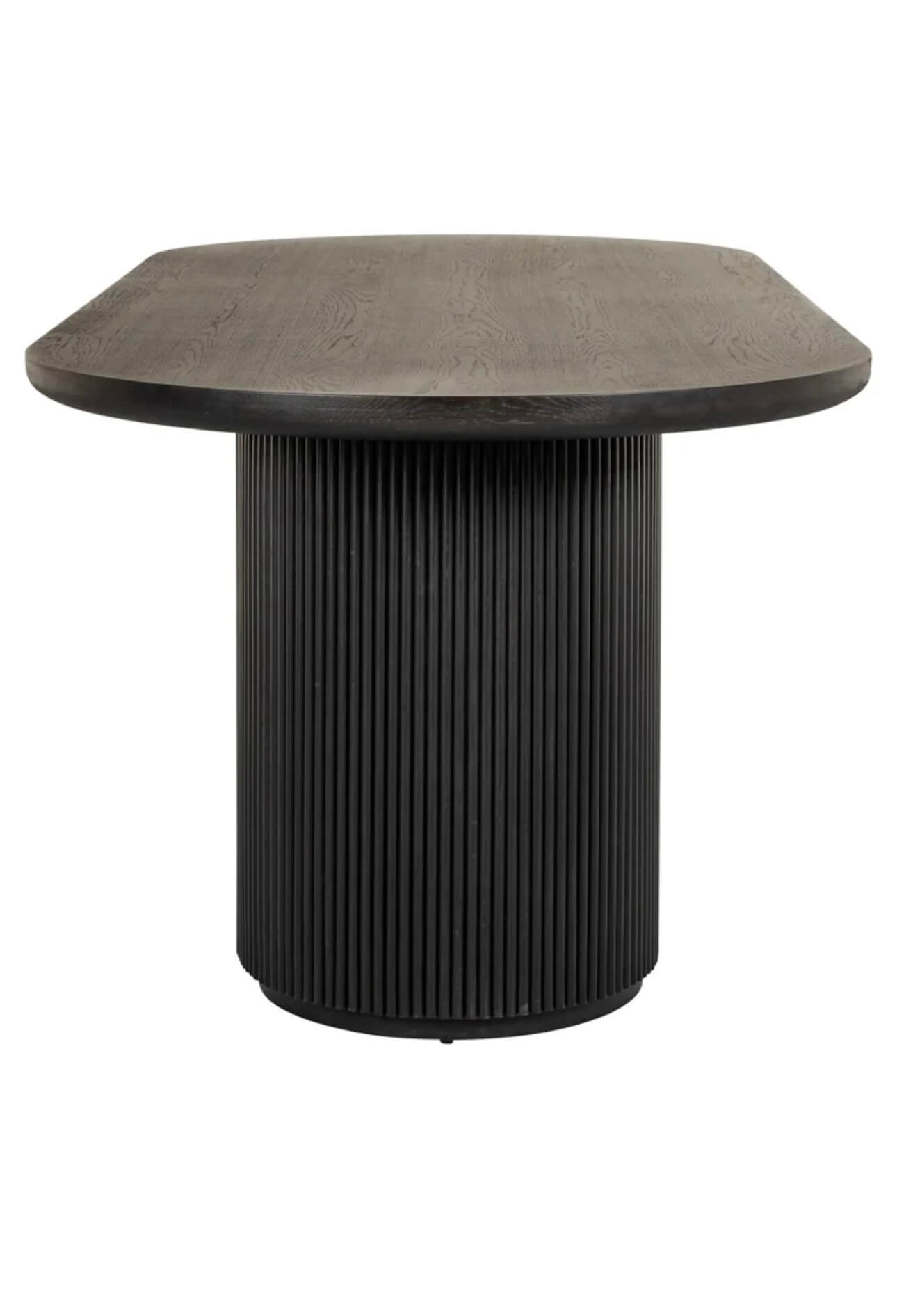 Dark Coffee Oval Edged Dining Table