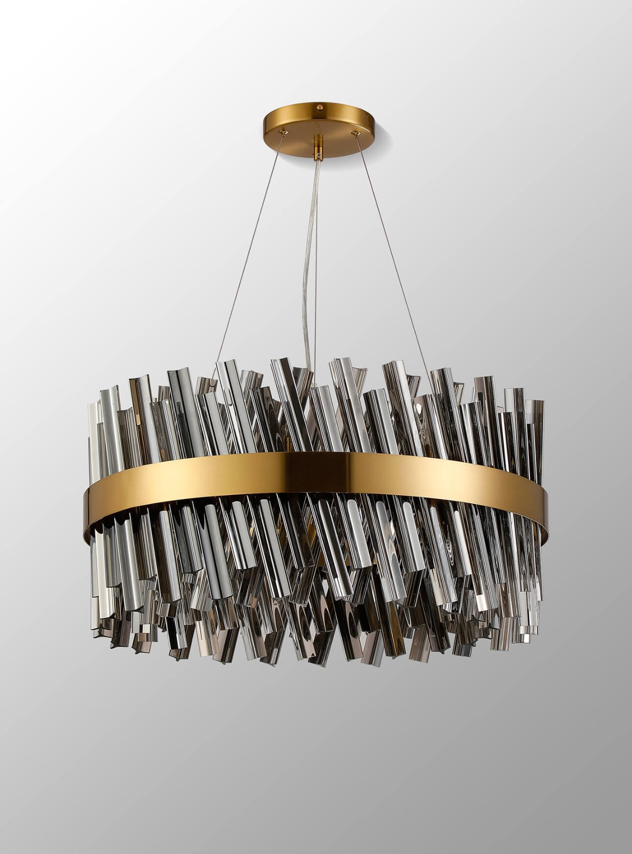 Bond Street Brass Smoke 60cm Chandelier