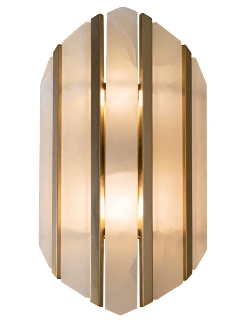Champagne Alabaster IP44 Wall Light