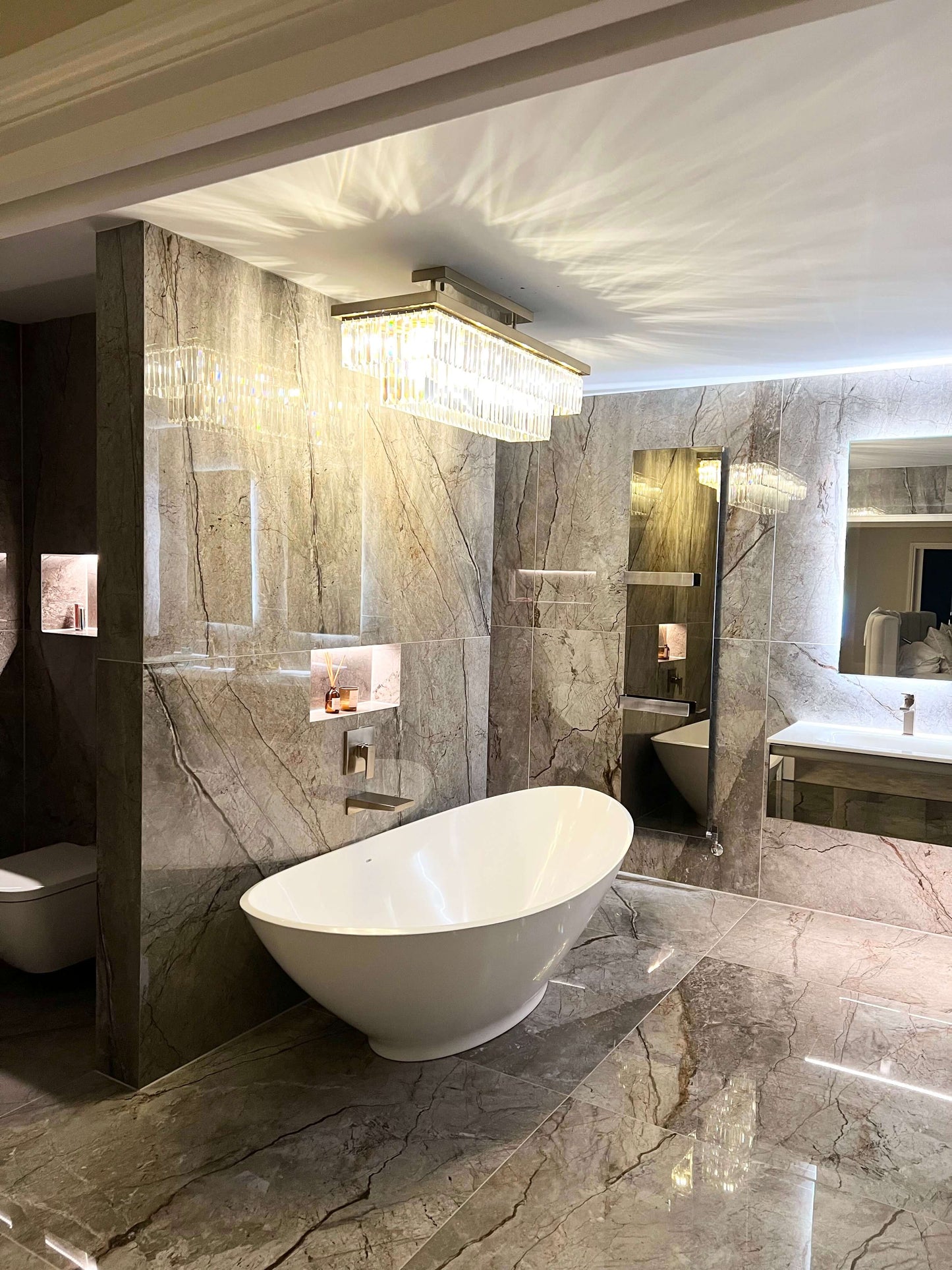 Luxury Bespoke Bathroom IP44 Rated Chandelier
