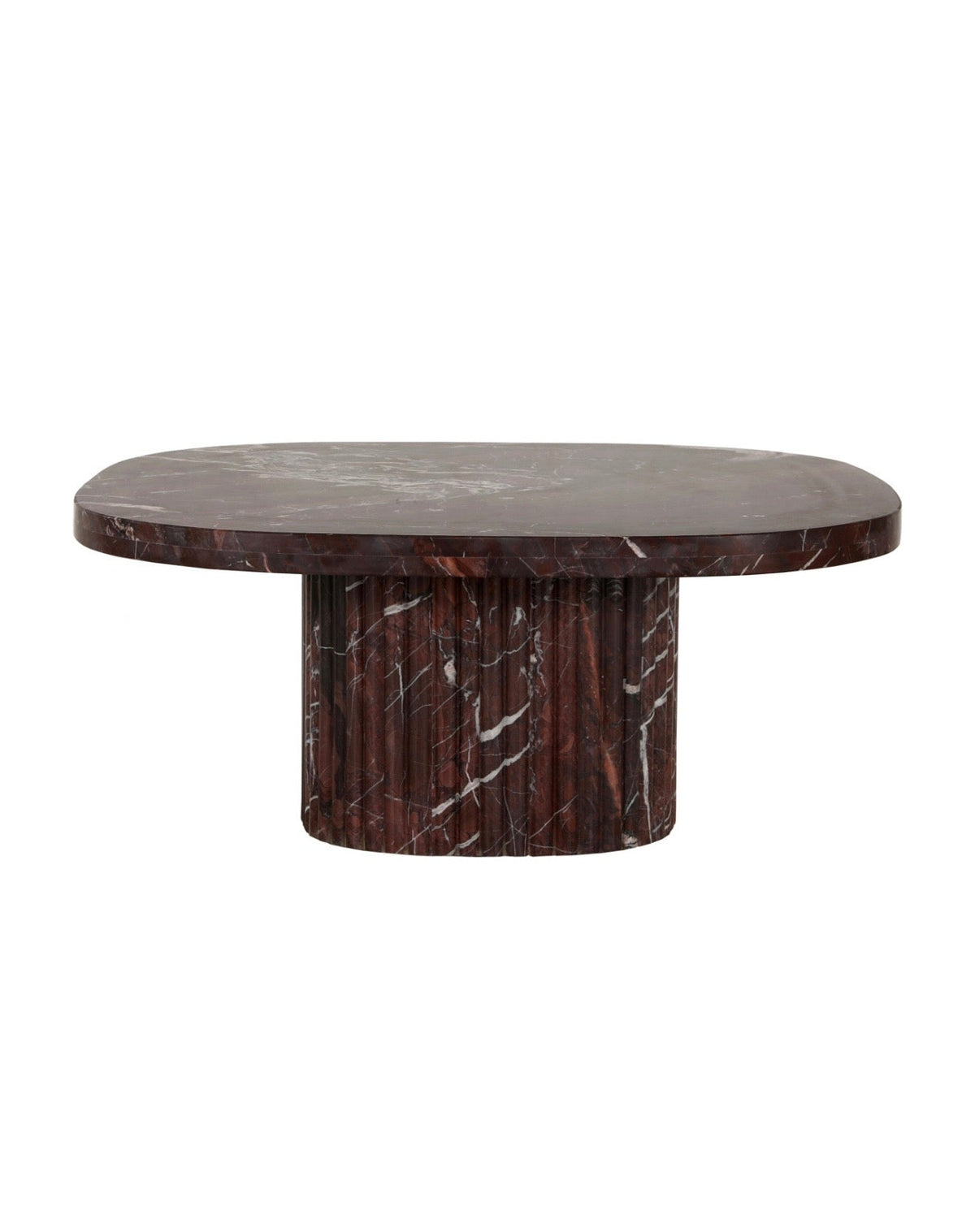 Burgundy Marble Coffee Table