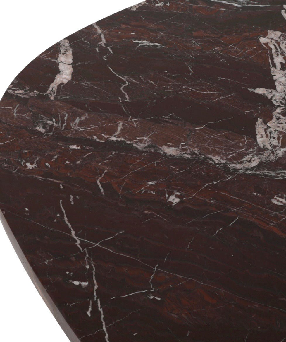 Burgundy Marble Coffee Table