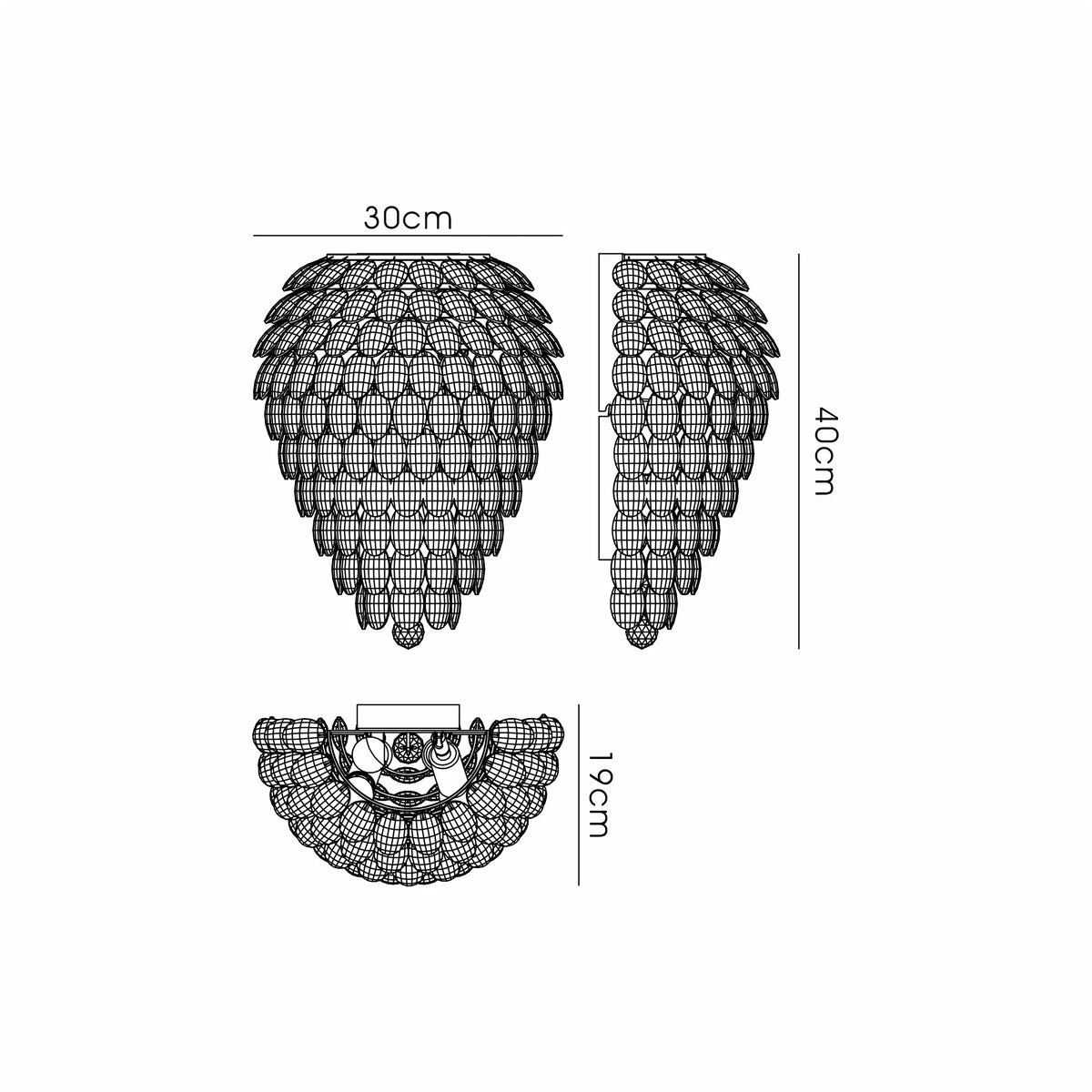 Orlune Tall Wall Light