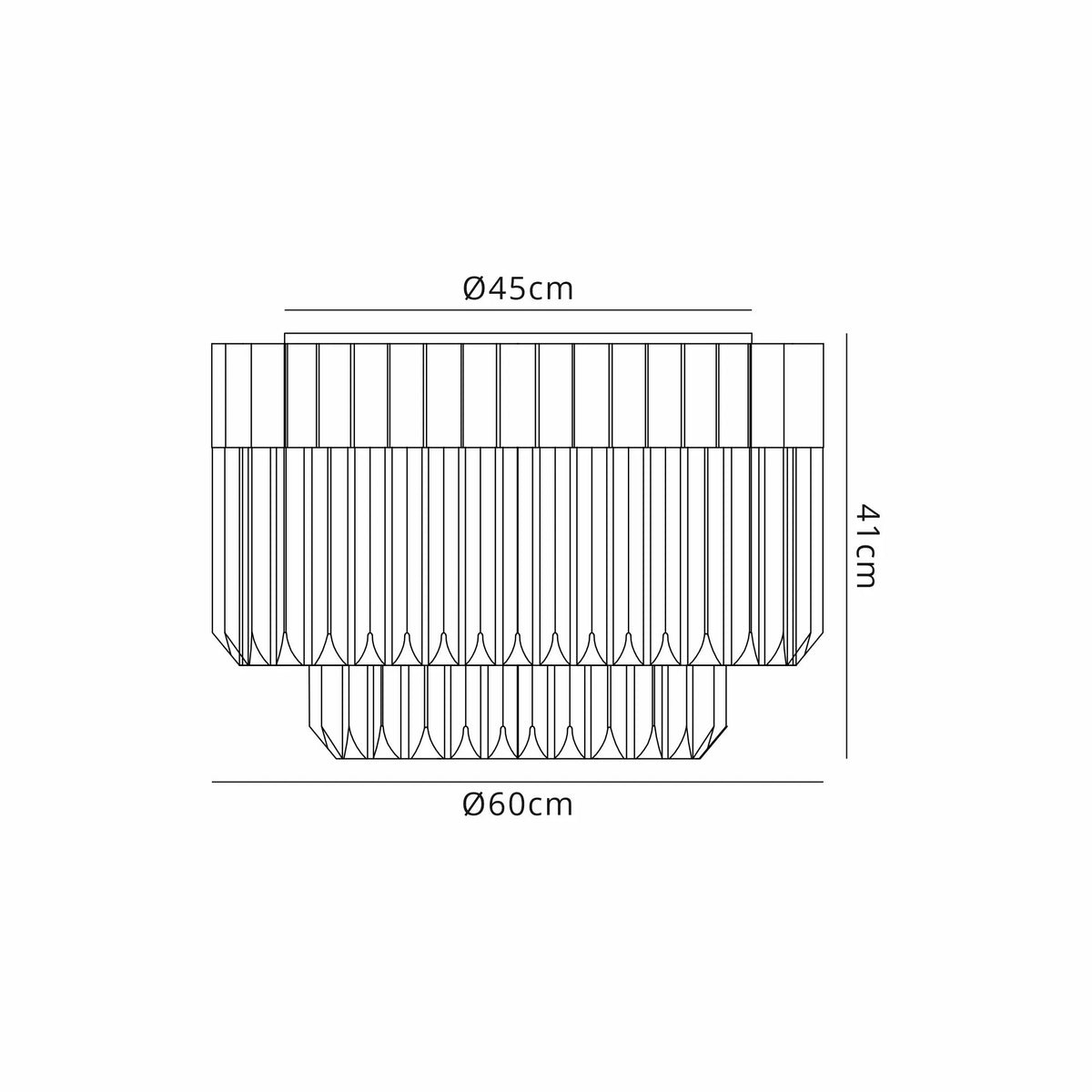 Chelsea 60cm Flush Ceiling Light