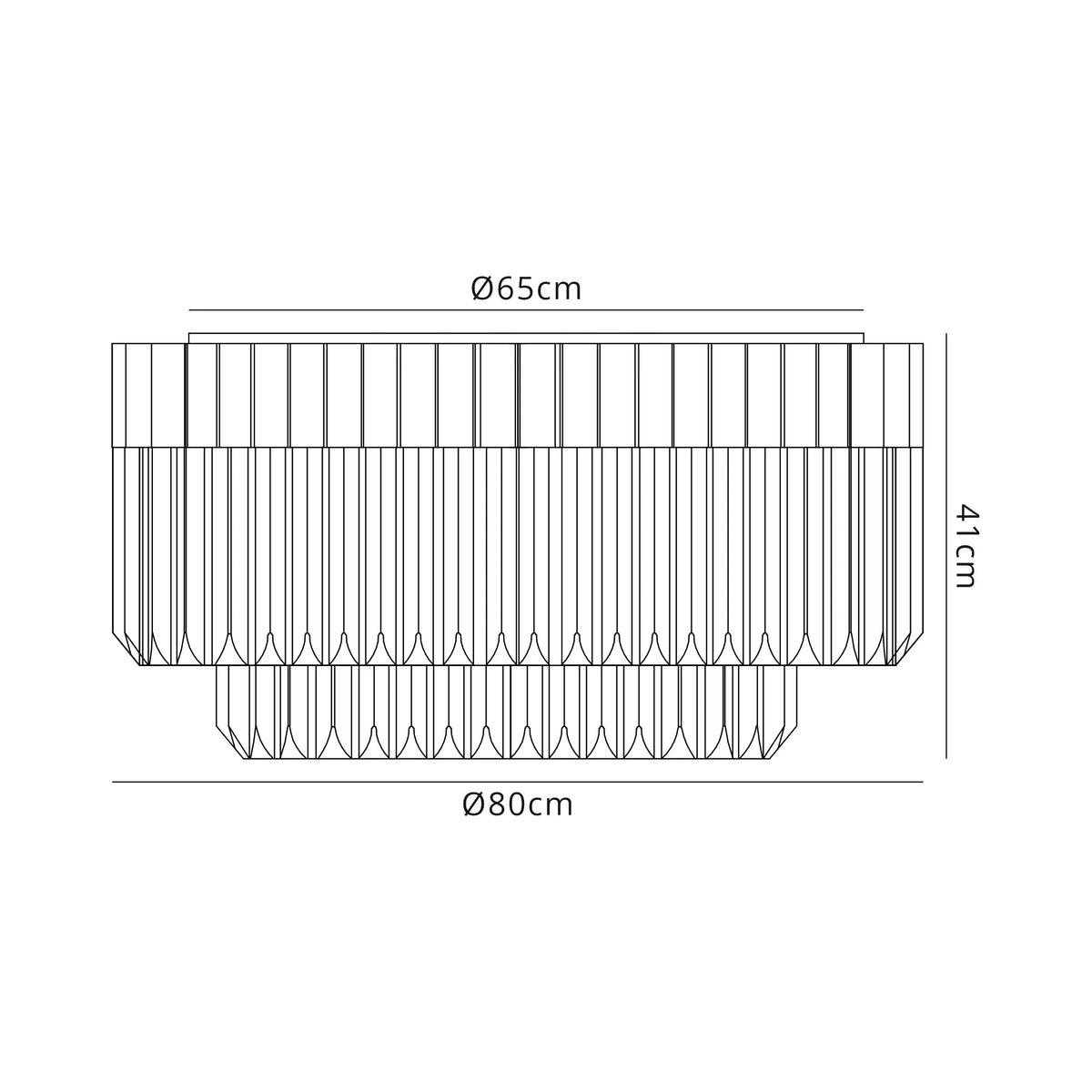 Chelsea 80cm Flush Ceiling Light