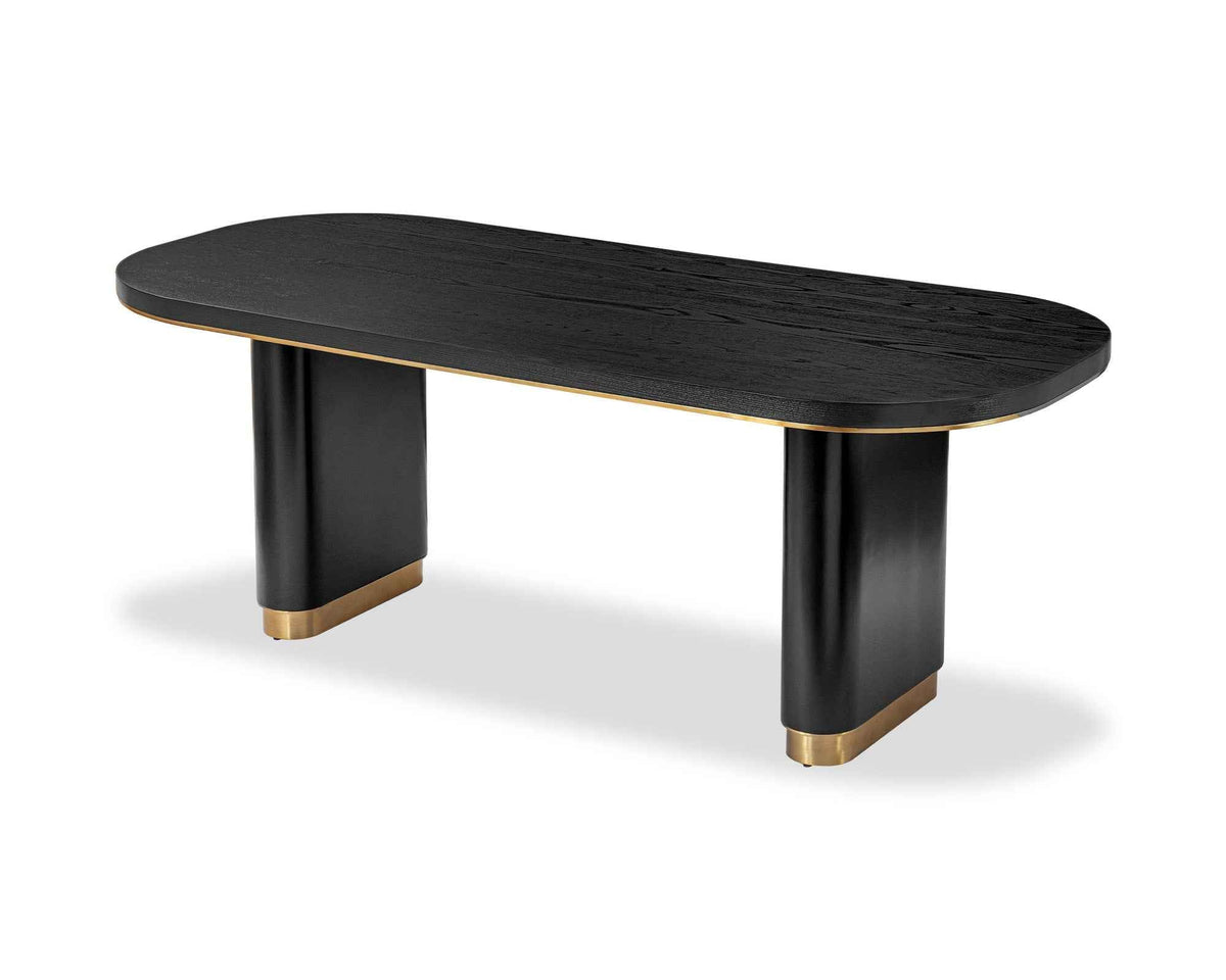 Liang & Eimil Chaplin Dining Table - Black Ash Veneer