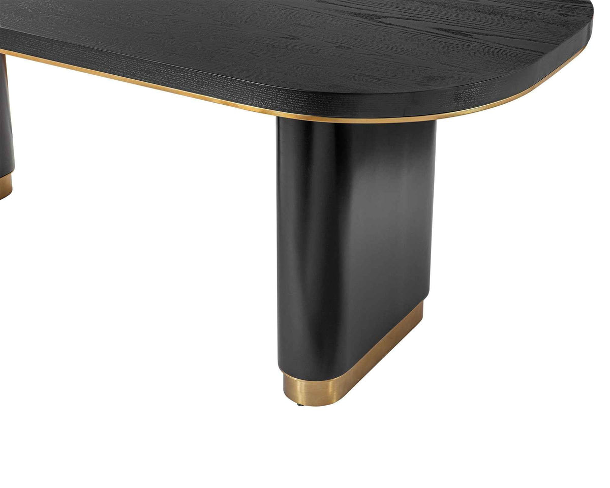 Liang & Eimil Chaplin Dining Table - Black Ash Veneer