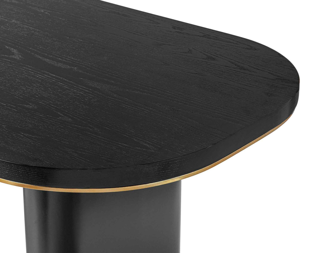Liang & Eimil Chaplin Dining Table - Black Ash Veneer