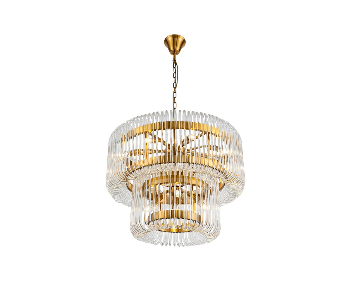 Liang & Eimil Mist Tall Pendant Lamp - Brushed Brass