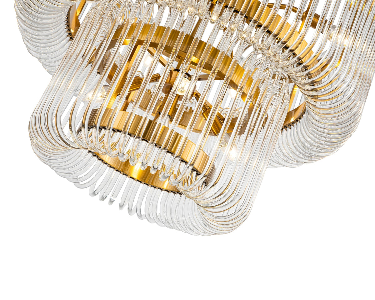 Liang & Eimil Mist Tall Pendant Lamp - Brushed Brass