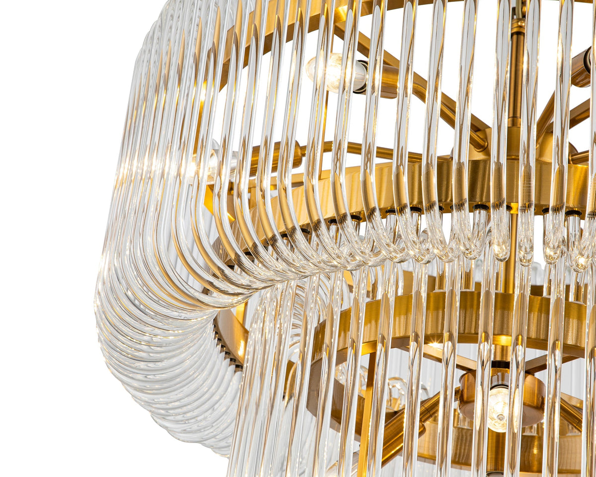 Liang & Eimil Mist Tall Pendant Lamp - Brushed Brass