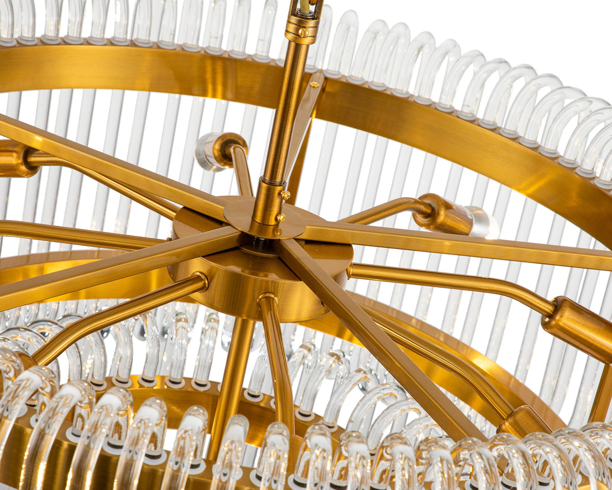Liang & Eimil Mist Tall Pendant Lamp - Brushed Brass