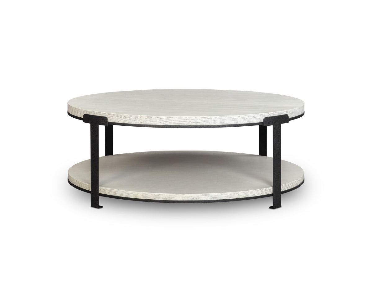 Liang & Eimil Alcana Coffee Table - Cloud Stained Oak and Black Textured Metal