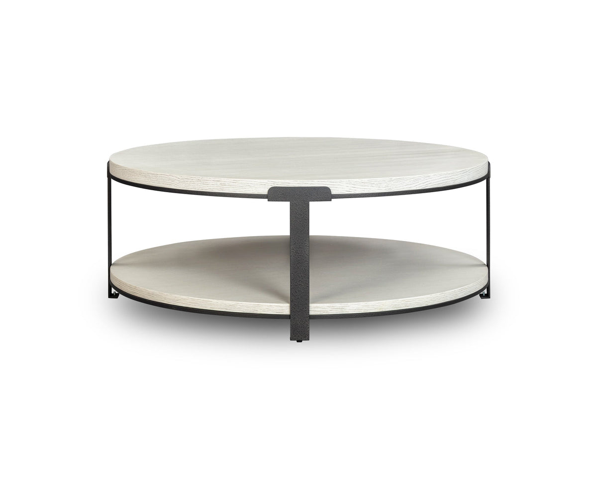 Liang & Eimil Alcana Coffee Table - Cloud Stained Oak and Black Textured Metal