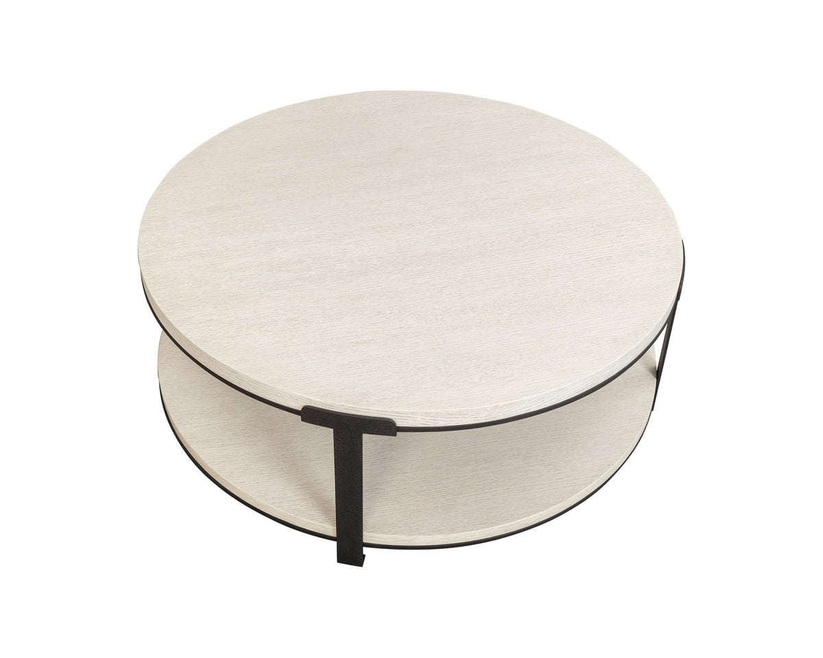 Liang & Eimil Alcana Coffee Table - Cloud Stained Oak and Black Textured Metal