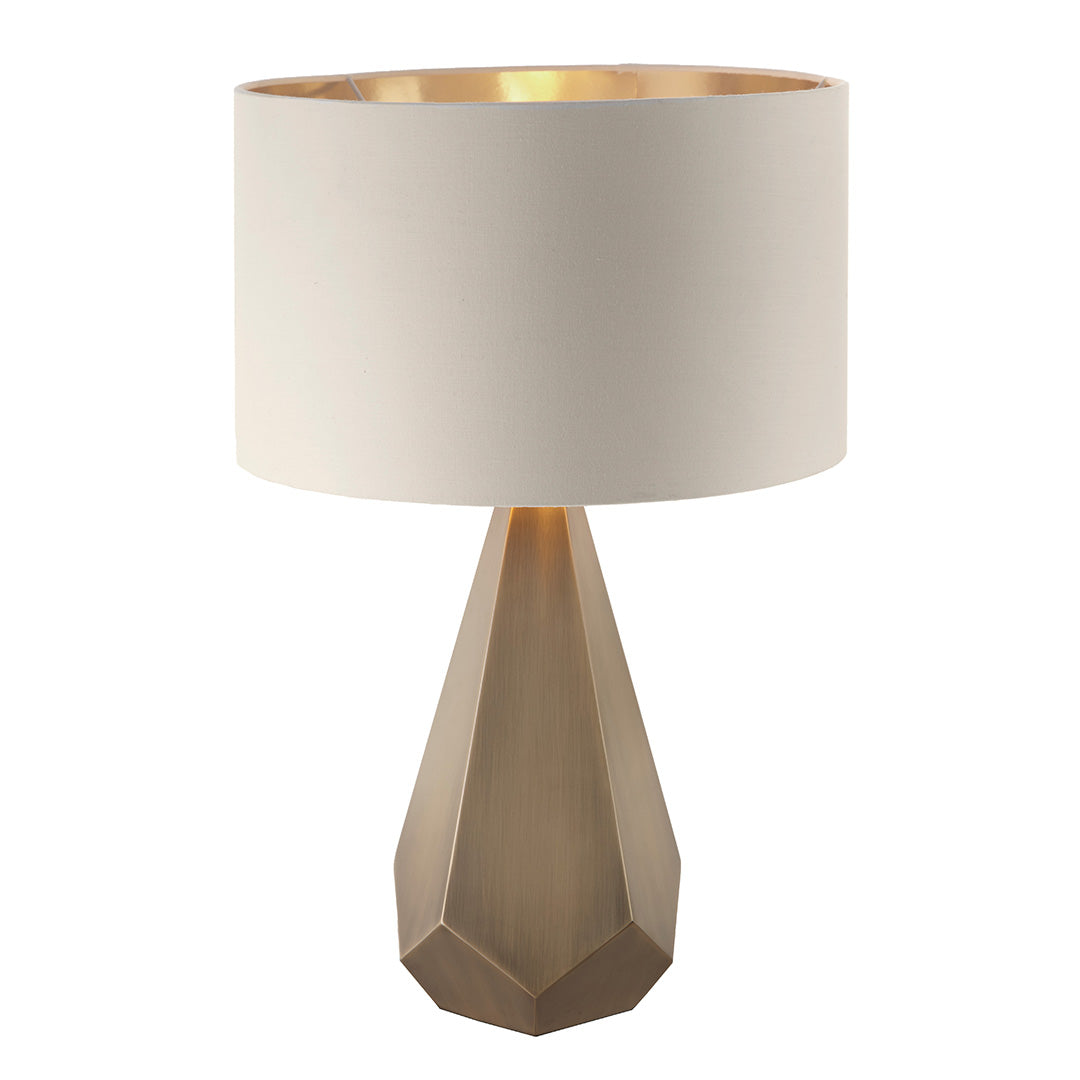 Antique Brass Soft Latte Table Lamp