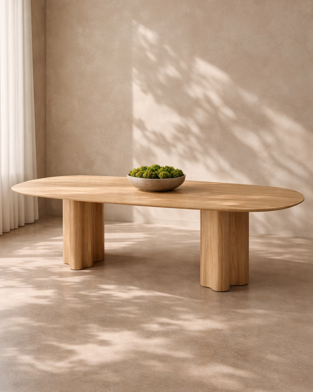 Moon Dining Table 240 - Light Oak