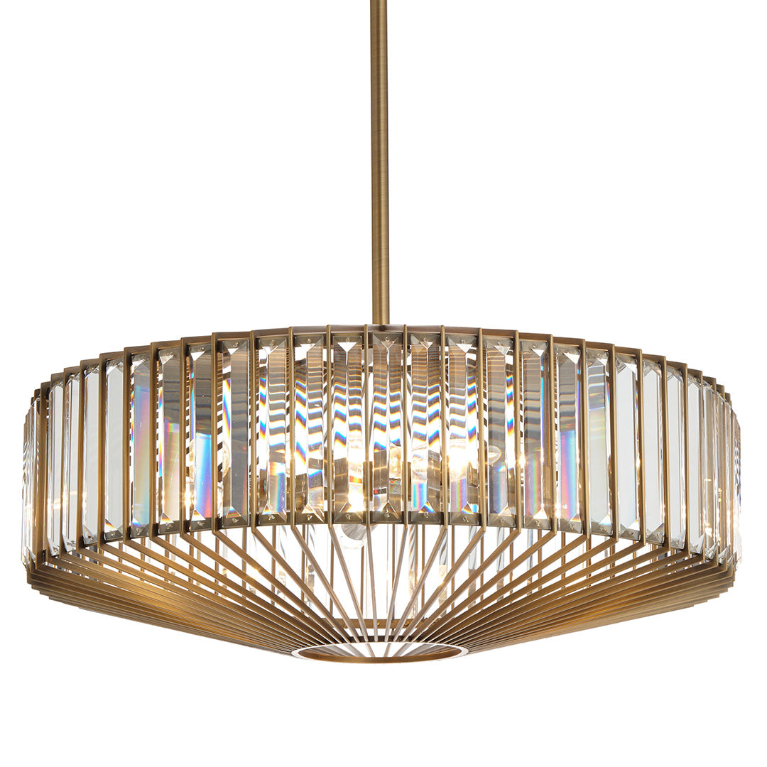 Crystal Brass Pendant Light
