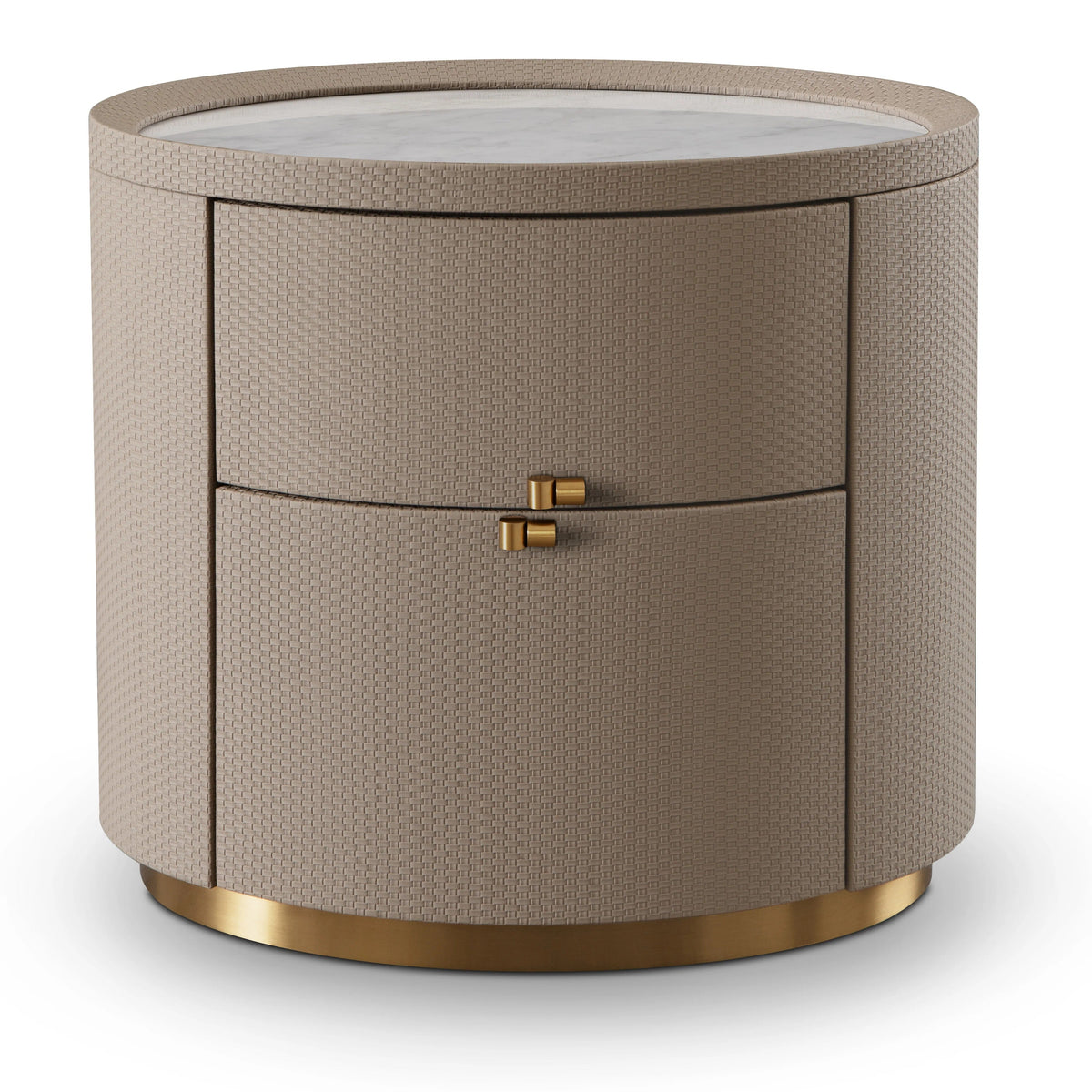 Ritz Bedside Table - White Marble