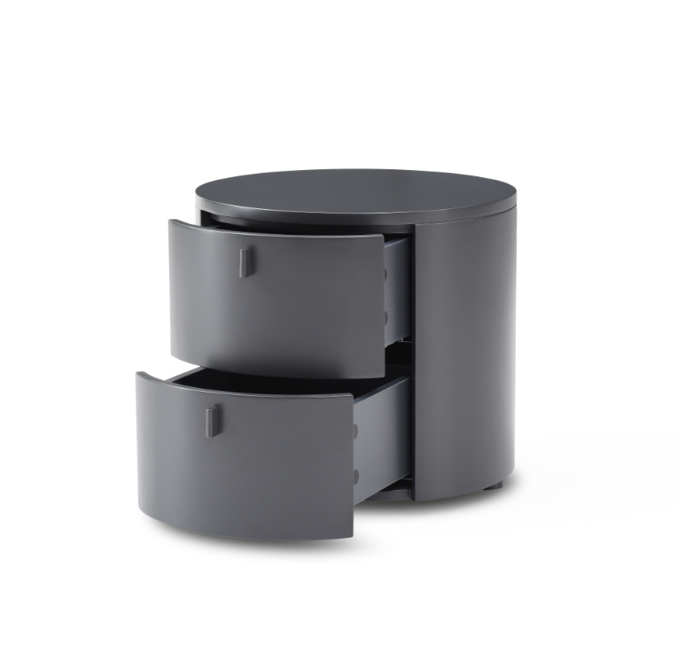 Sims Bedside Table - Matte Anthracite