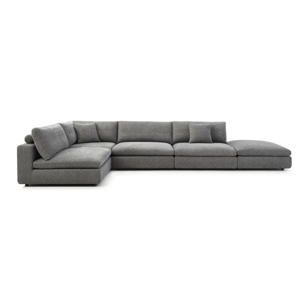 Blanco 5 Piece Modular Sofa - Charcoal