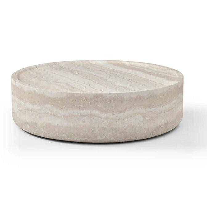 Ciladro Coffee Table - Faux Travertine - Medium