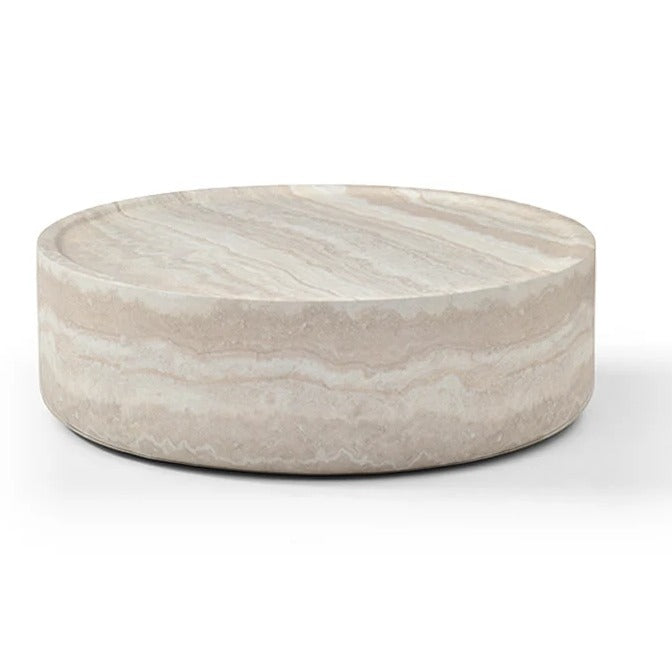 Ciladro Coffee Table - Faux Travertine - Large