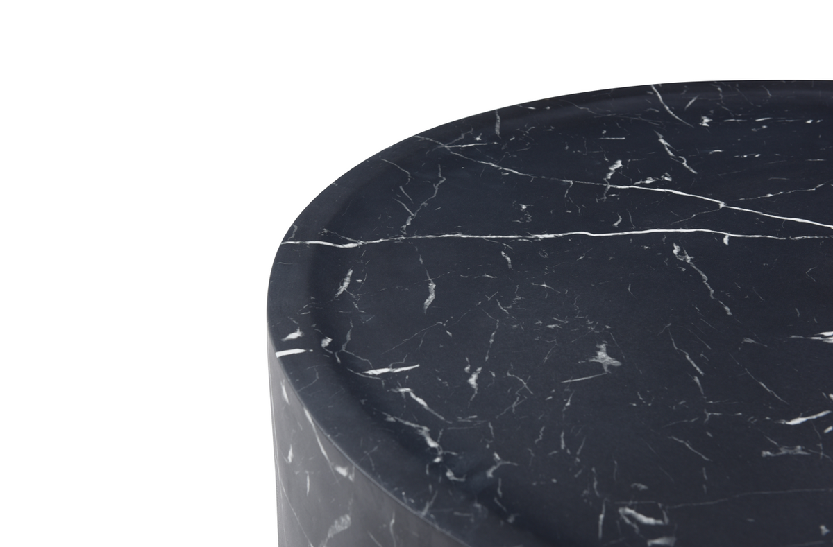 Ciladro Side Table - Faux Black Marble