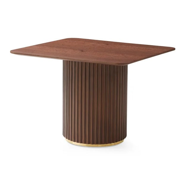 Lantine Side Table - Walnut & Brass
