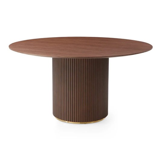 Lantine 150 Dining Table - Walnut & Brass