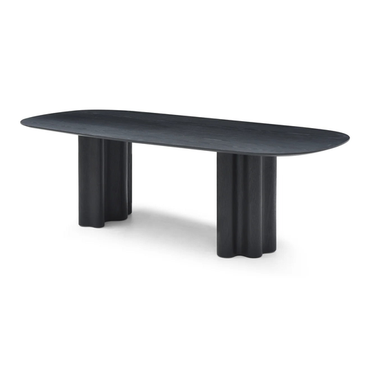 Moon Dining Table 240 - Black Oak