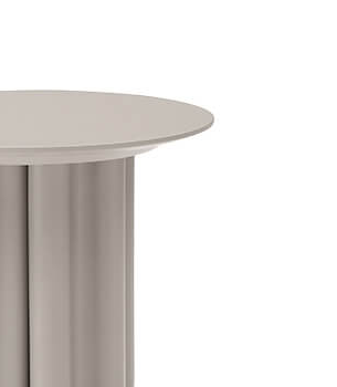 Moon Side Table - Matte Beige