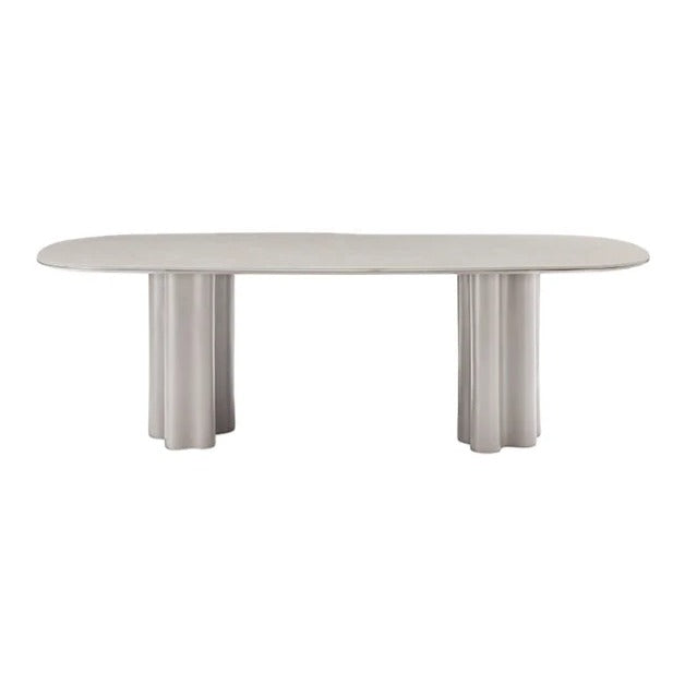 Moon Dining Table 240 - Matte Beige