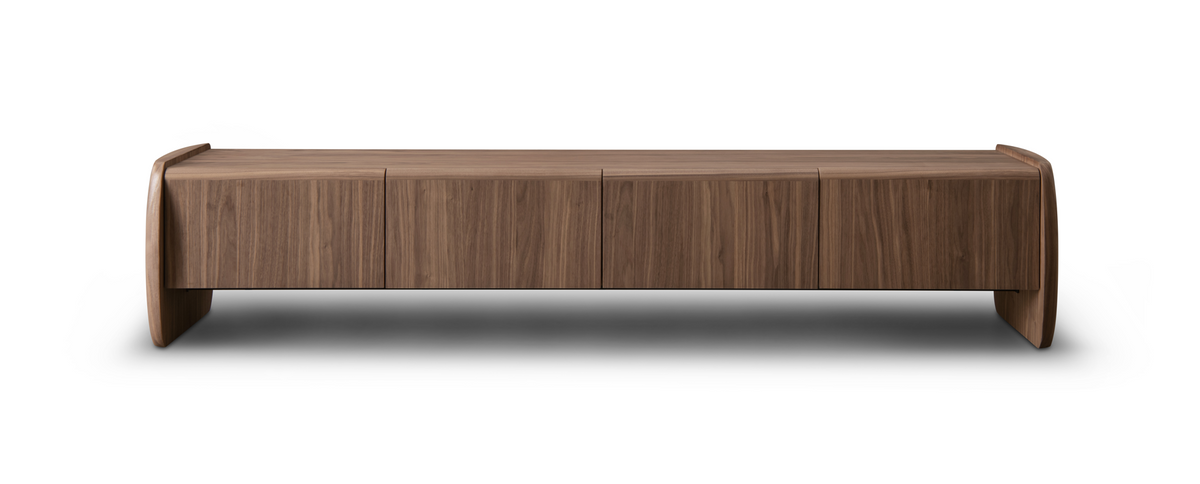 Underline TV Unit - Light Walnut