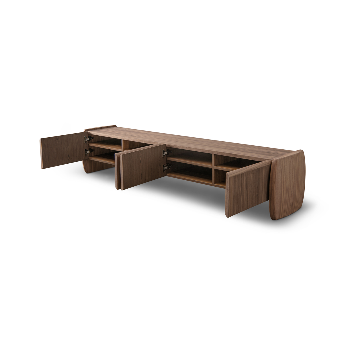 Underline TV Unit - Light Walnut