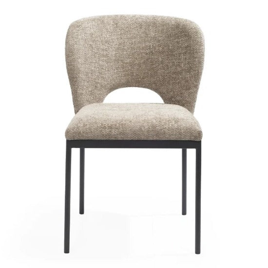 Wolfie Dining Chair - Set of 2 -Taupe
