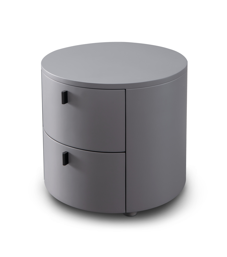 Sims Bedside - Matte Grey