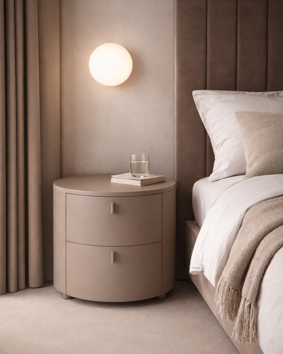 Sims Bedside Table - Cocoa