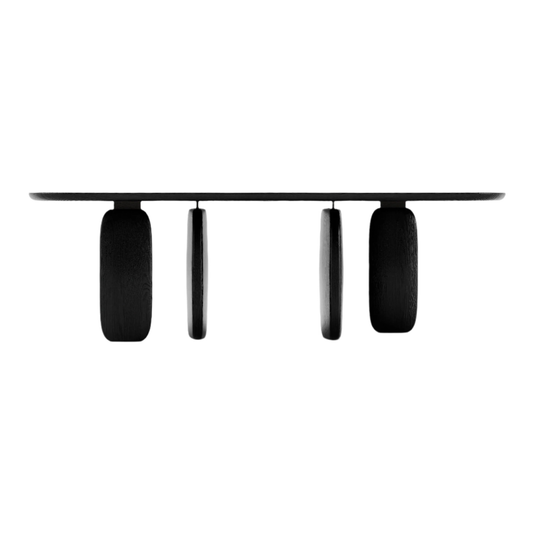 Underline 240 Dining Table - Black Oak