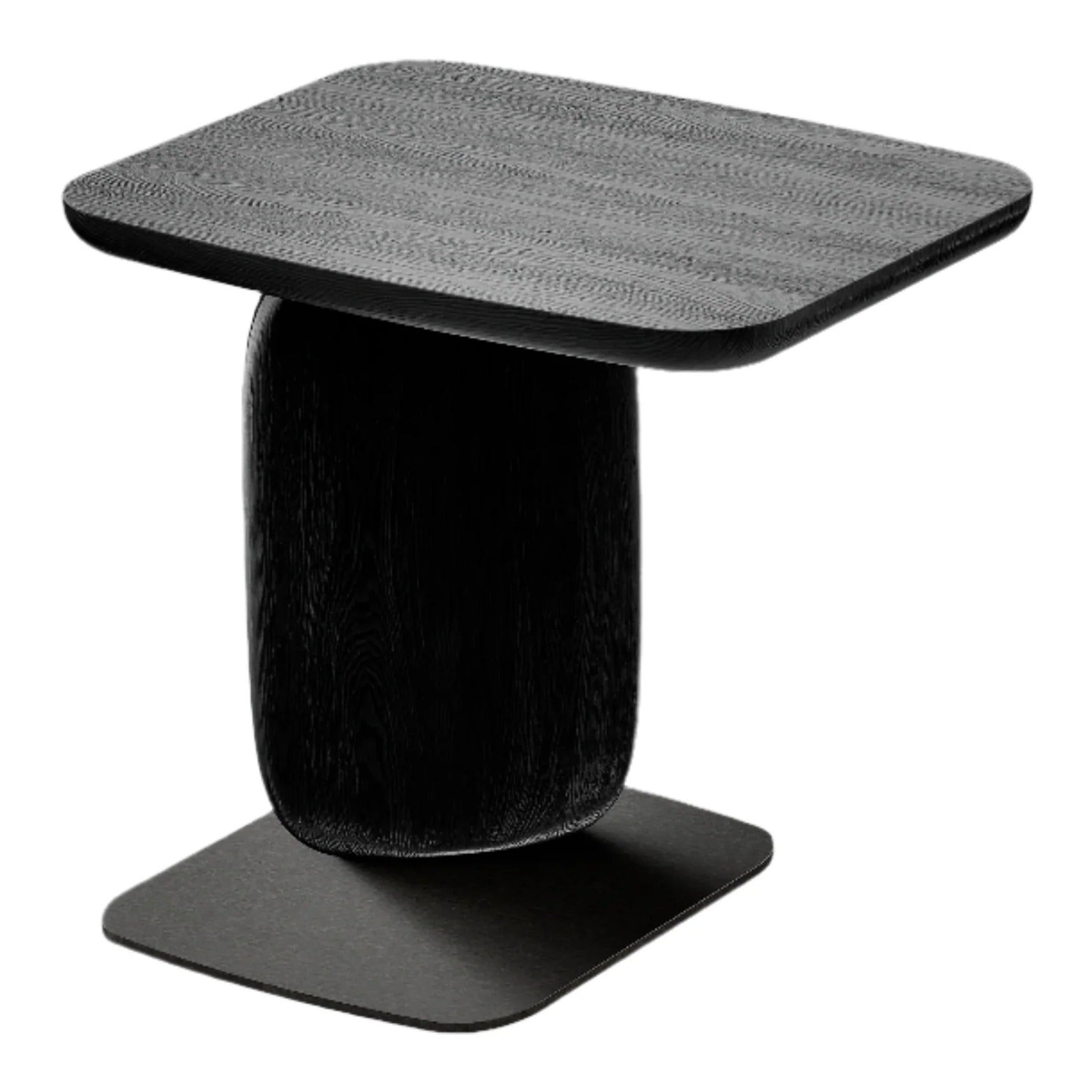 Underline Side Table - Black Oak