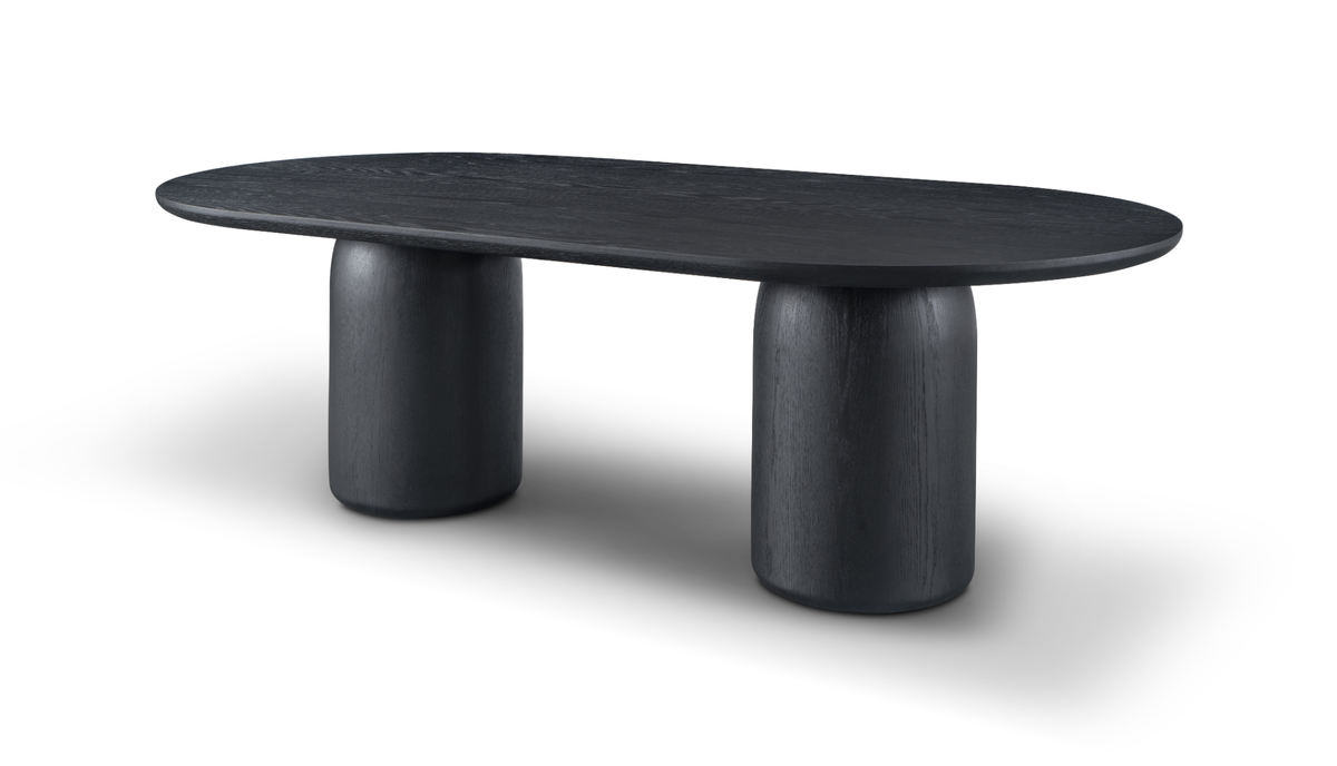 Basilca Dining Table 240 - Matte Black