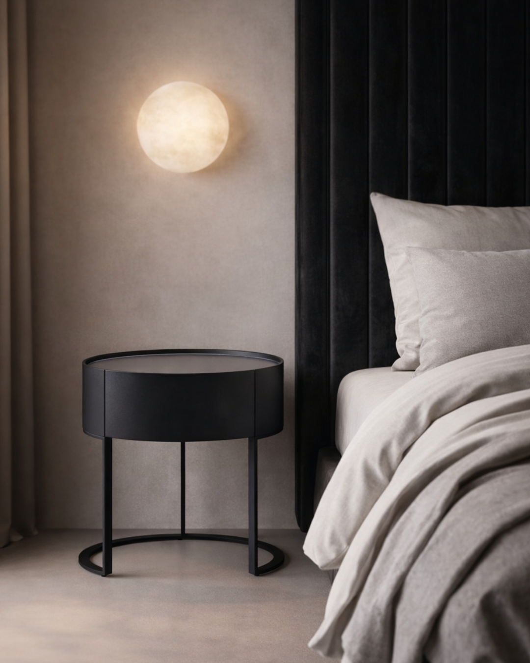 Verge Bedside Table - Grey Wash Oak (SET OF 2)
