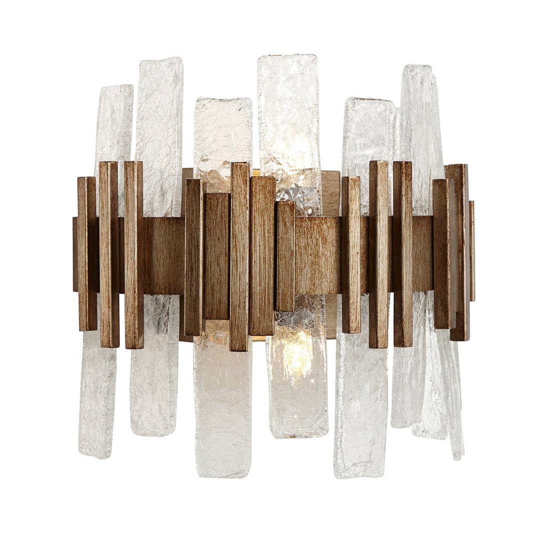 Opulent Textured Glass Wall Lamp