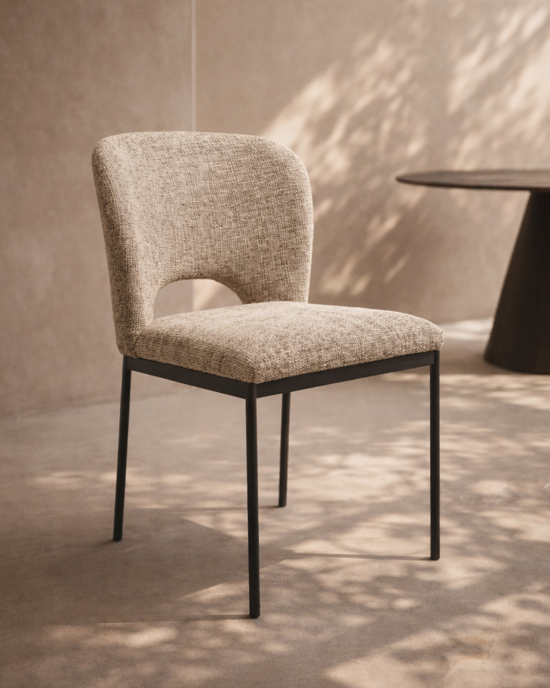 Wolfie Dining Chair - Set of 2 -Taupe