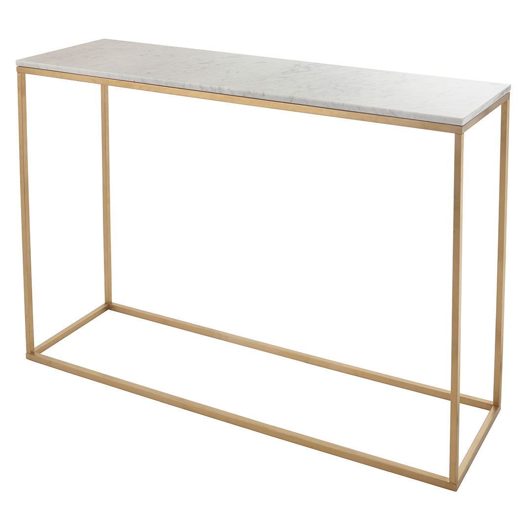 Marble Brass Console Table