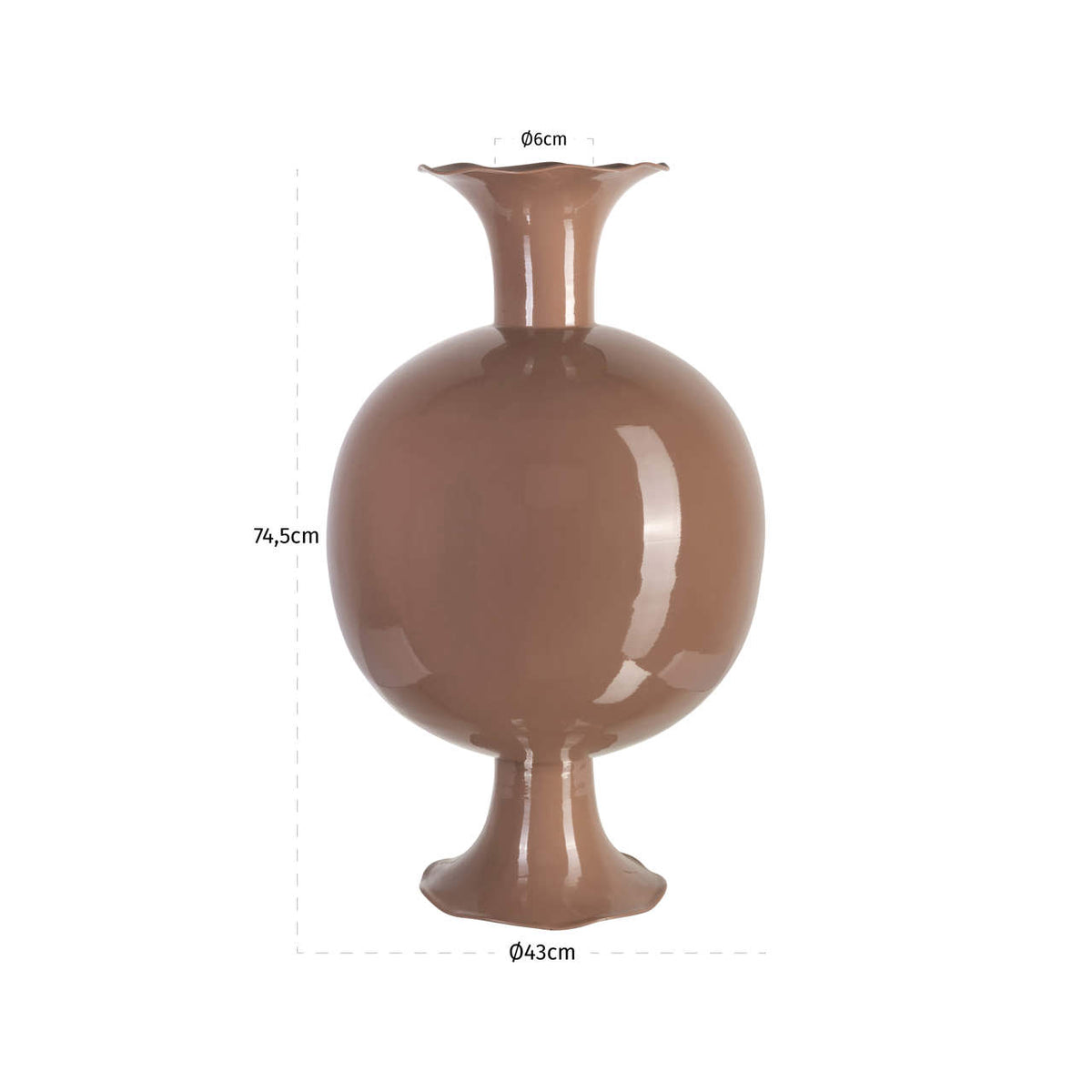 Mosaic Mocha Mousse Vase