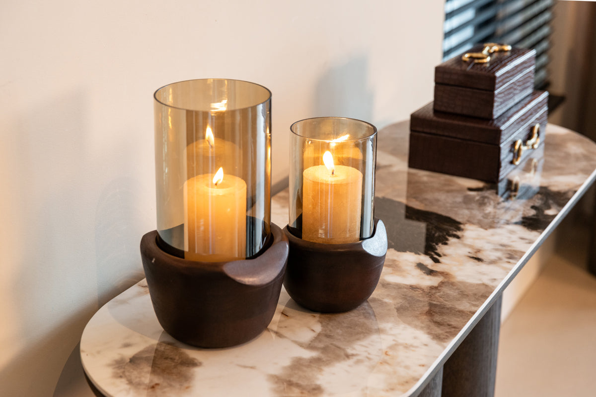 Langley Brown Console Table