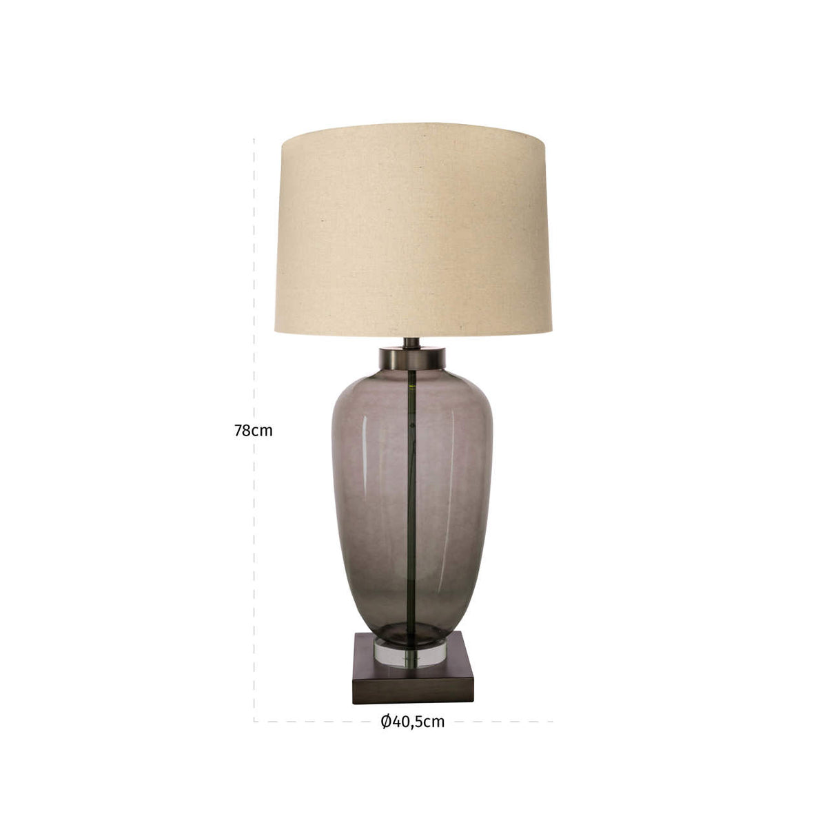Monroe Smoke Table Lamp