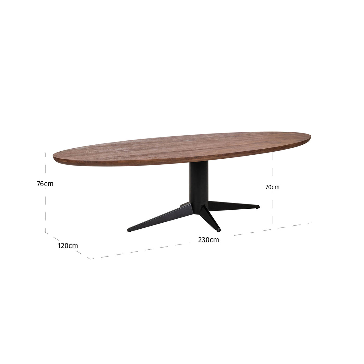 Stamford Spicebrown Oval Dining Table