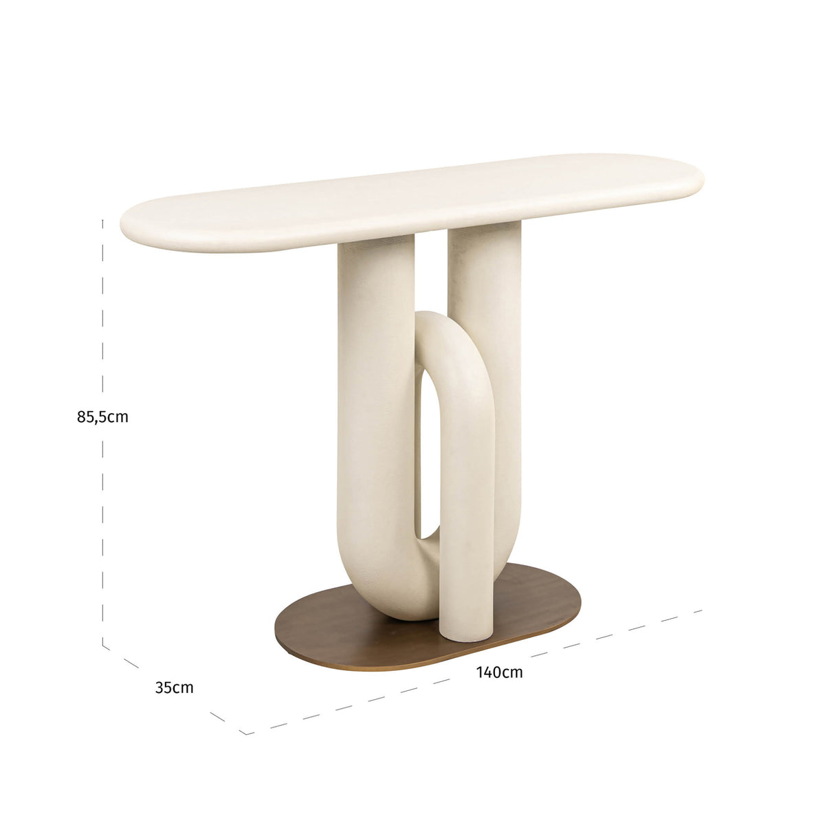 Winslet White Console Table